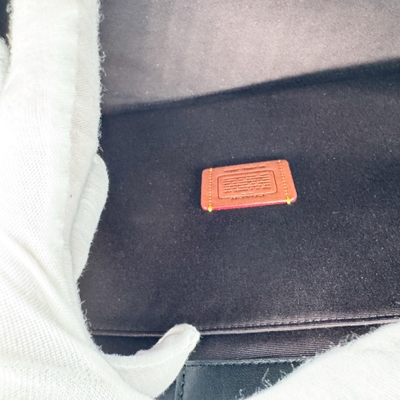 Coach Maggie Tote Large Signature Embossed Leather Black Gold Hardware NWT - Picture 12 of 14